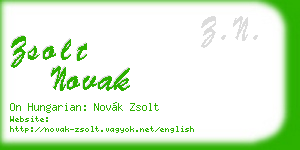 zsolt novak business card